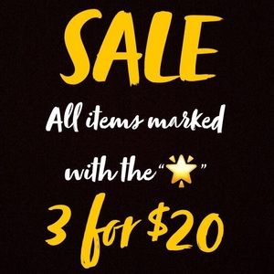 🌟🌟🌟3 for $20🌟🌟🌟